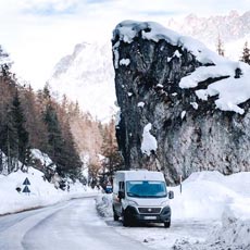 vacances d'hiver en van aménagé